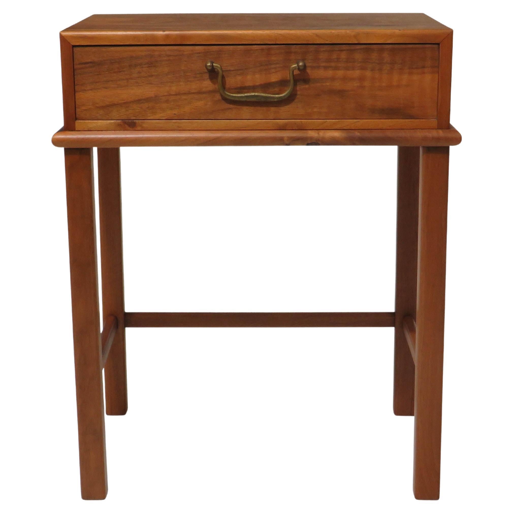 1930's Walnut Nightstand Side Table For Sale