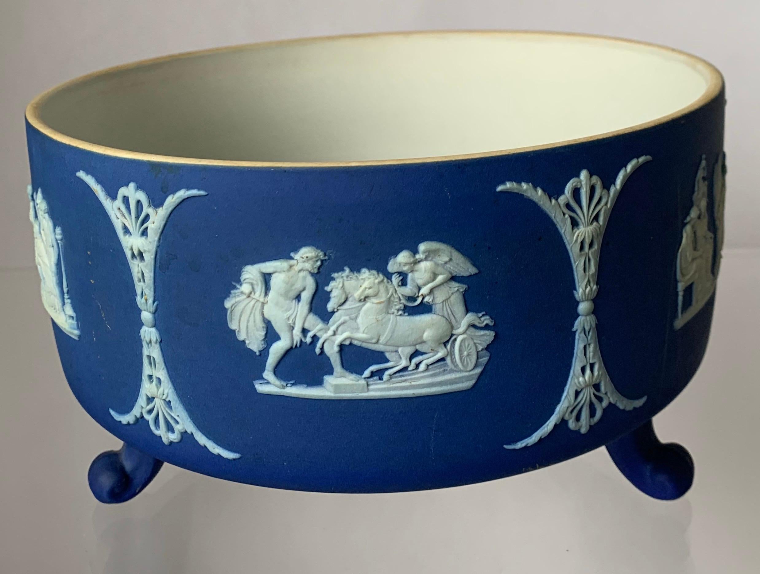 Neoclassical 1930s Wedgwood Jasperware Footed Bowl