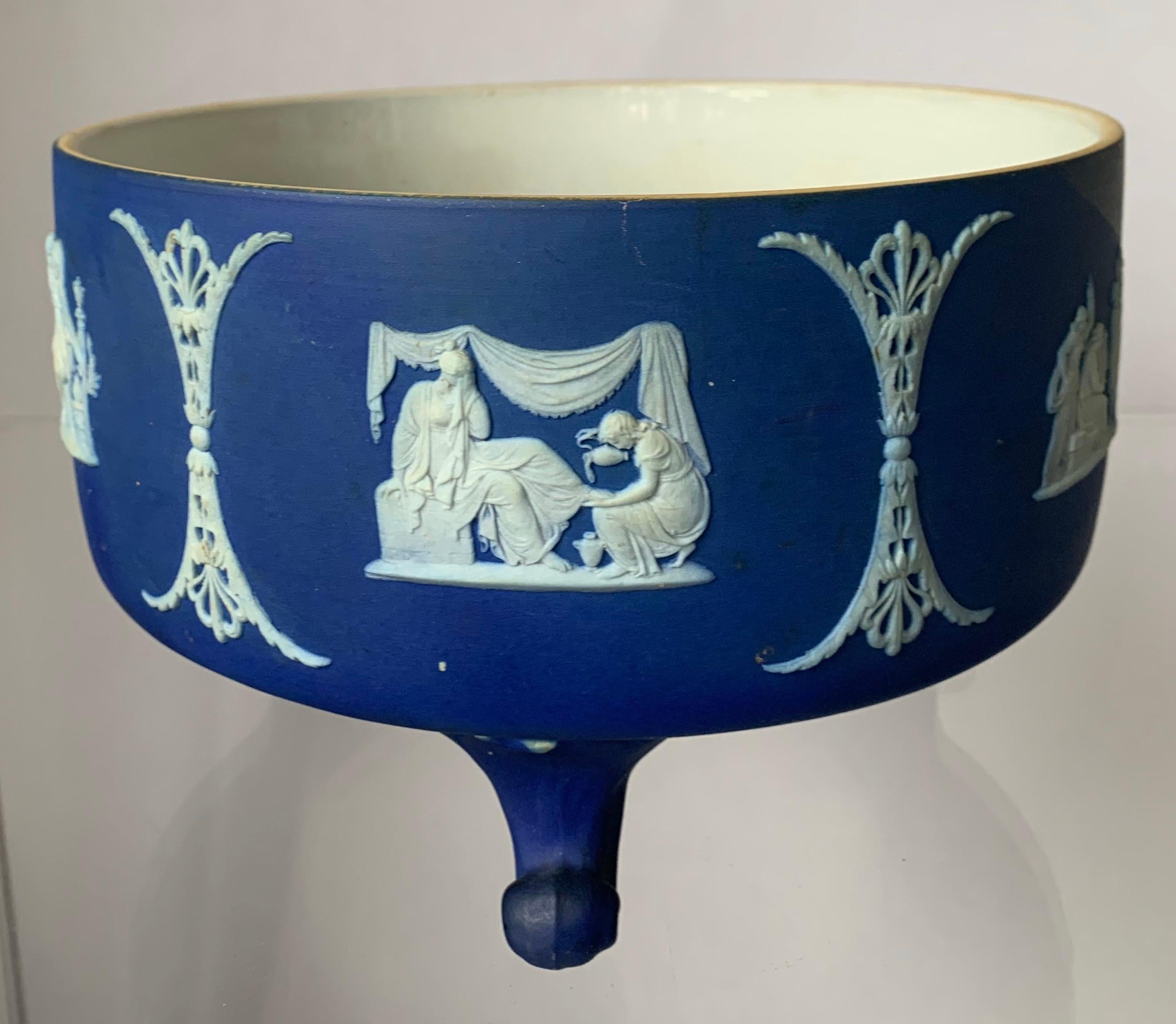 Pottery 1930s Wedgwood Jasperware Footed Bowl