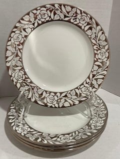1930s Wedgwood Lustreware Dessert Plates, Set of 4