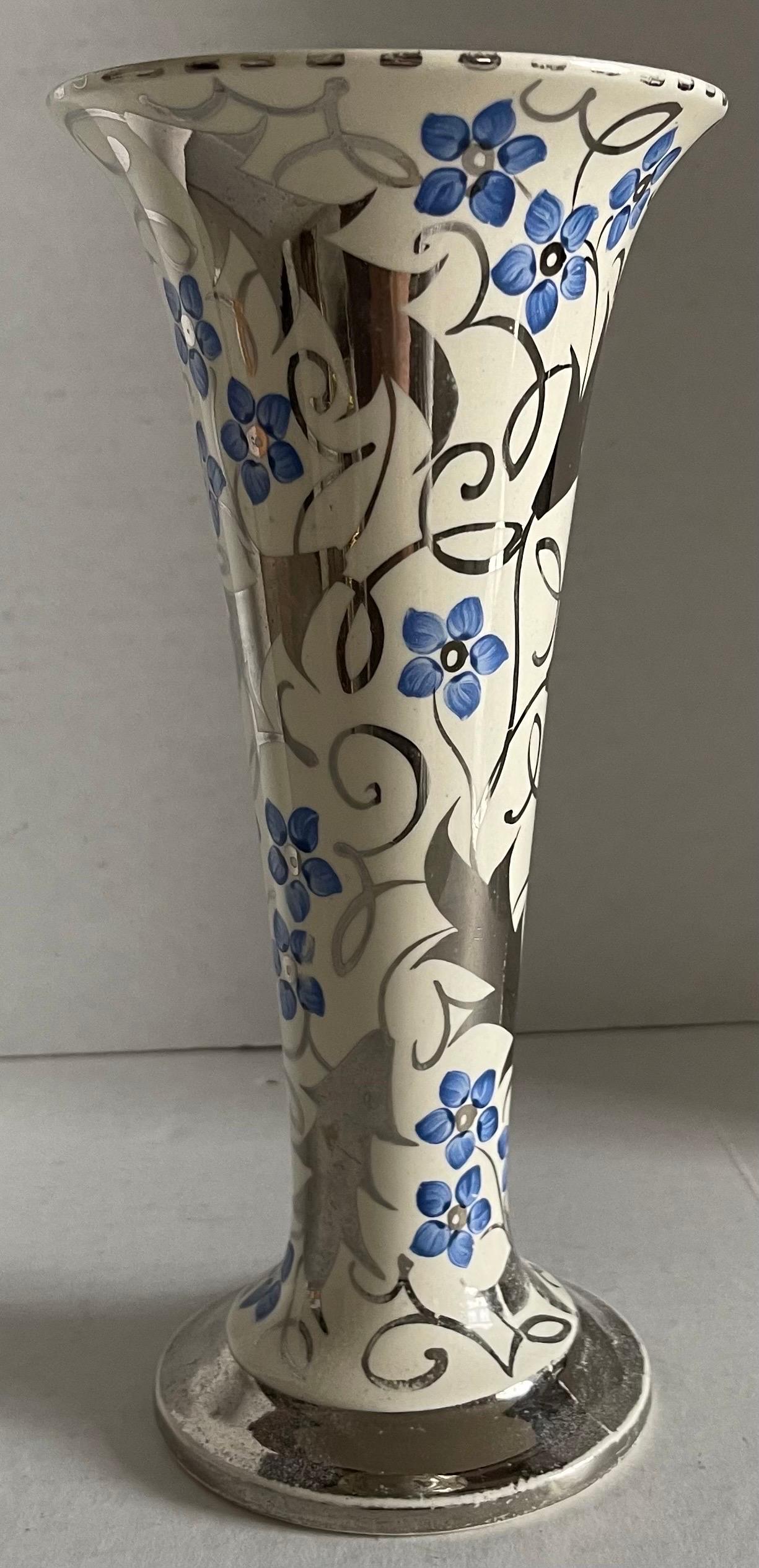 Edwardian 1930s Wedgwood Lustreware Trumpet Vase