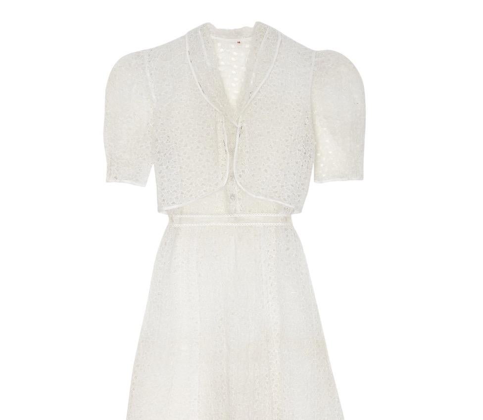 1930s white dress