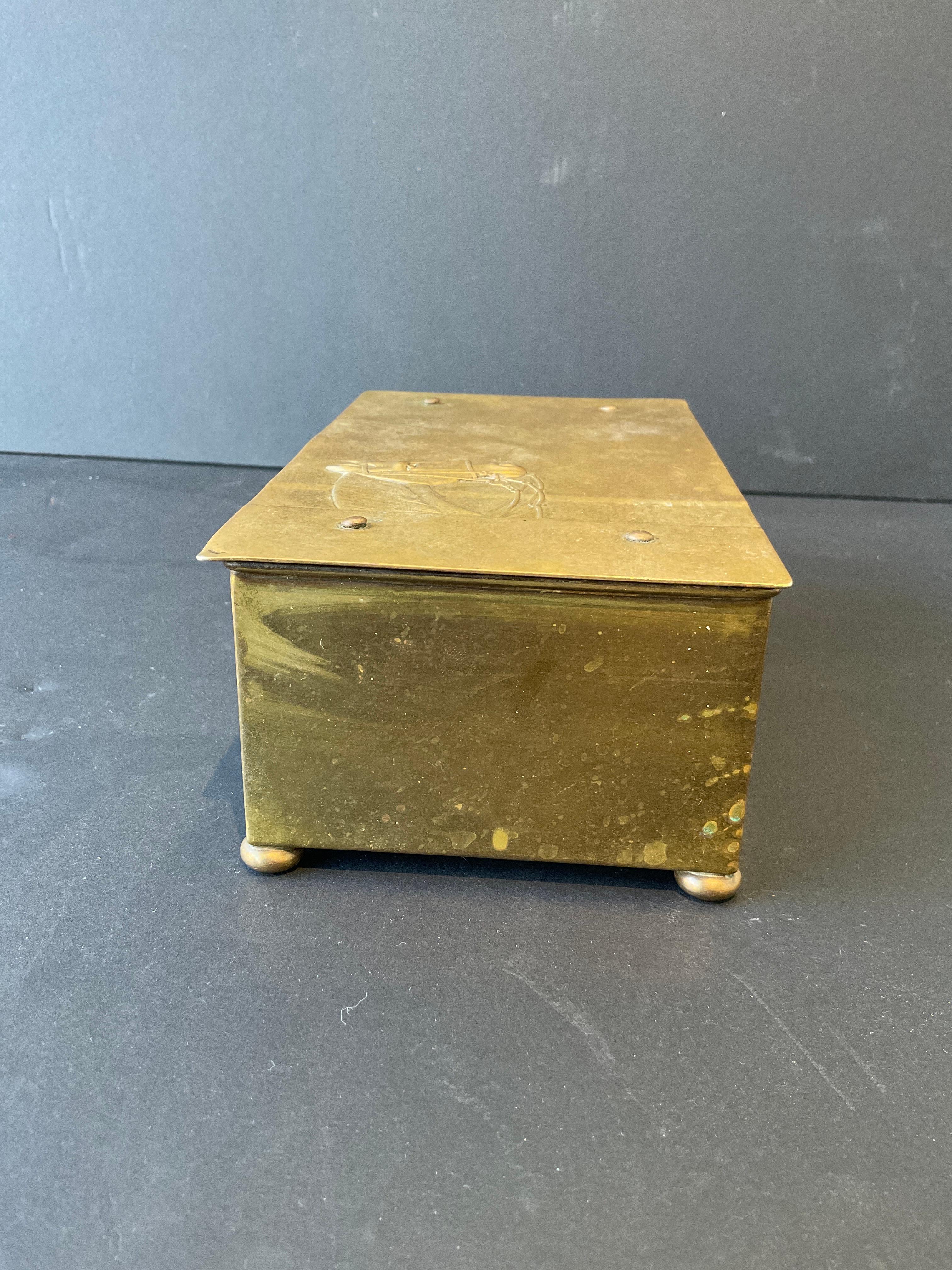 Scatola per cavalli in ottone tedesca WMF del 1930 in vendita 3