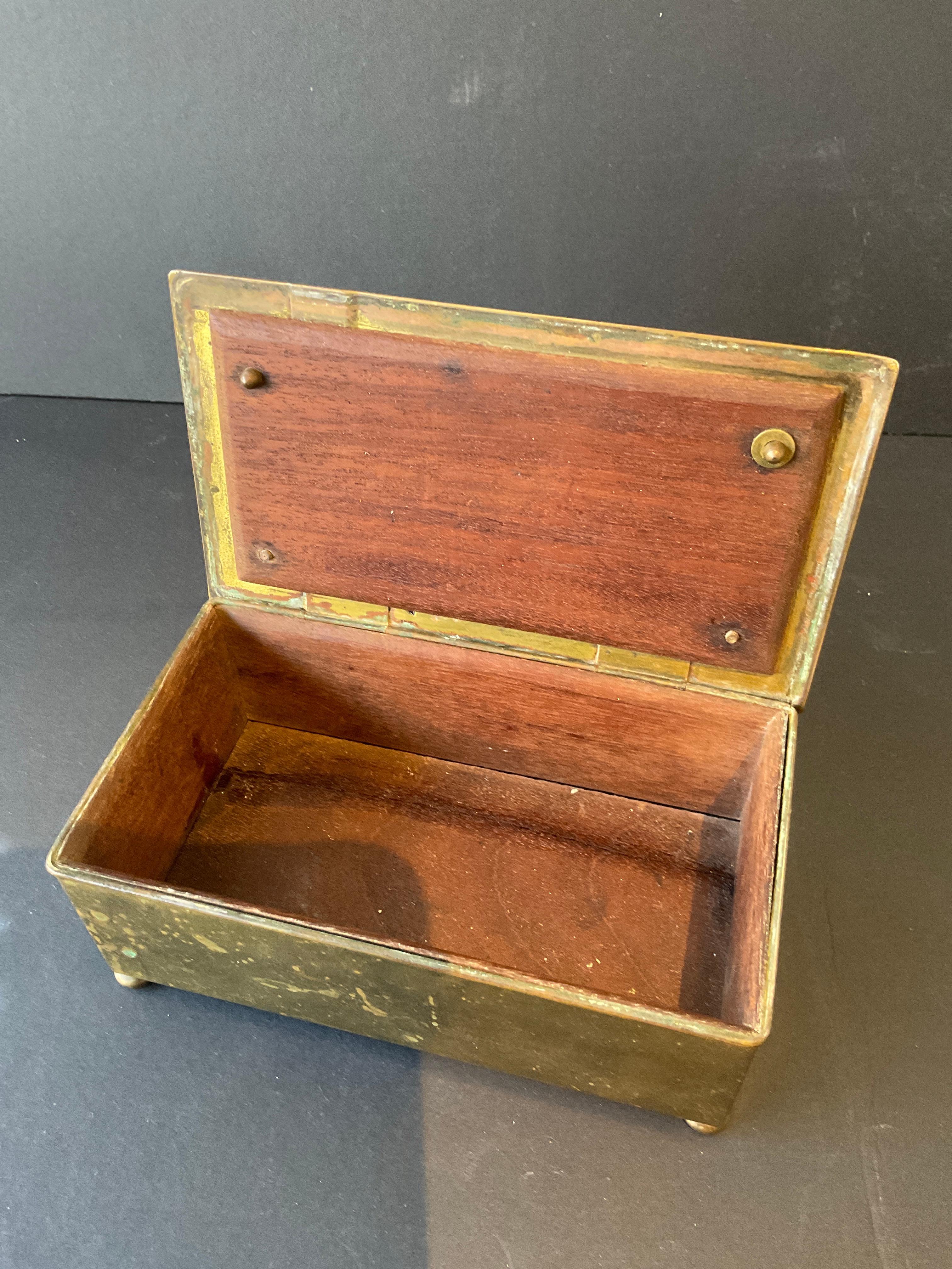 Scatola per cavalli in ottone tedesca WMF del 1930 in vendita 4