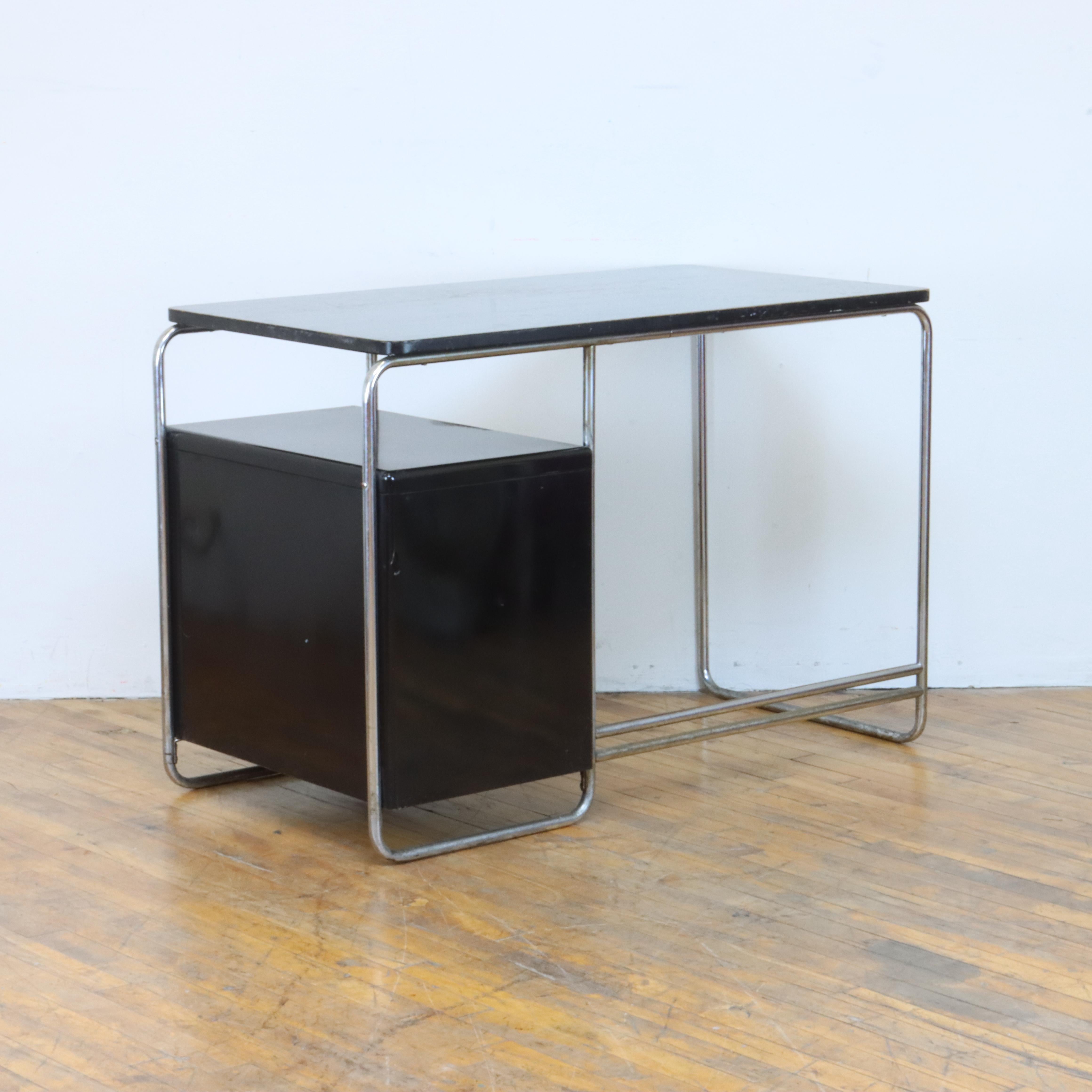 1930s Wolfgang Hoffmann Desk for Howell In Good Condition For Sale In Oakland, CA