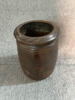 1930s  Wood Himachal Pot