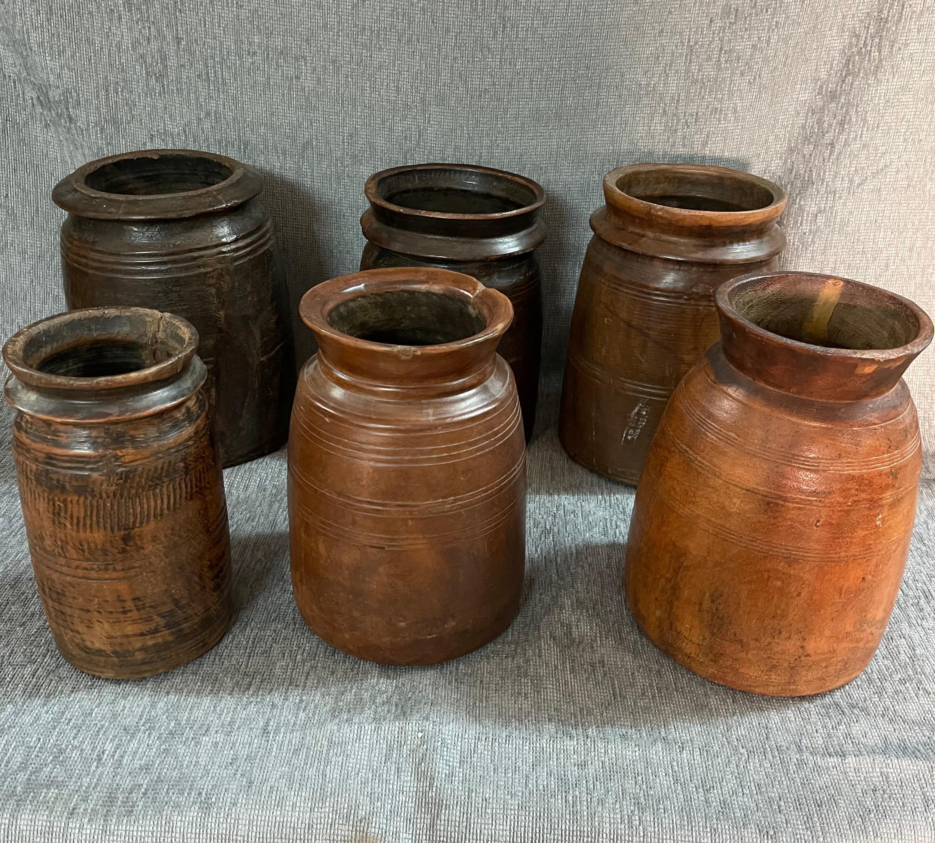 1930s  Wood Himachal Pot For Sale 2