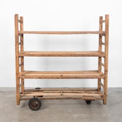1930s Wooden Bread Trolley