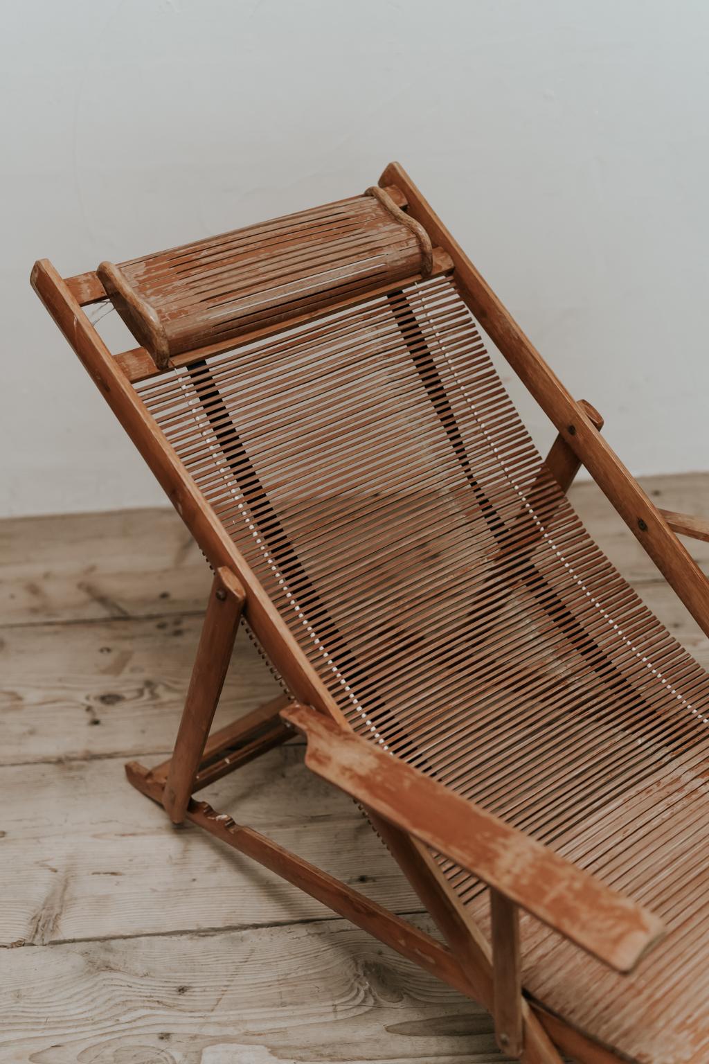 1930s Wooden Deckchairs  In Good Condition In Brecht, BE