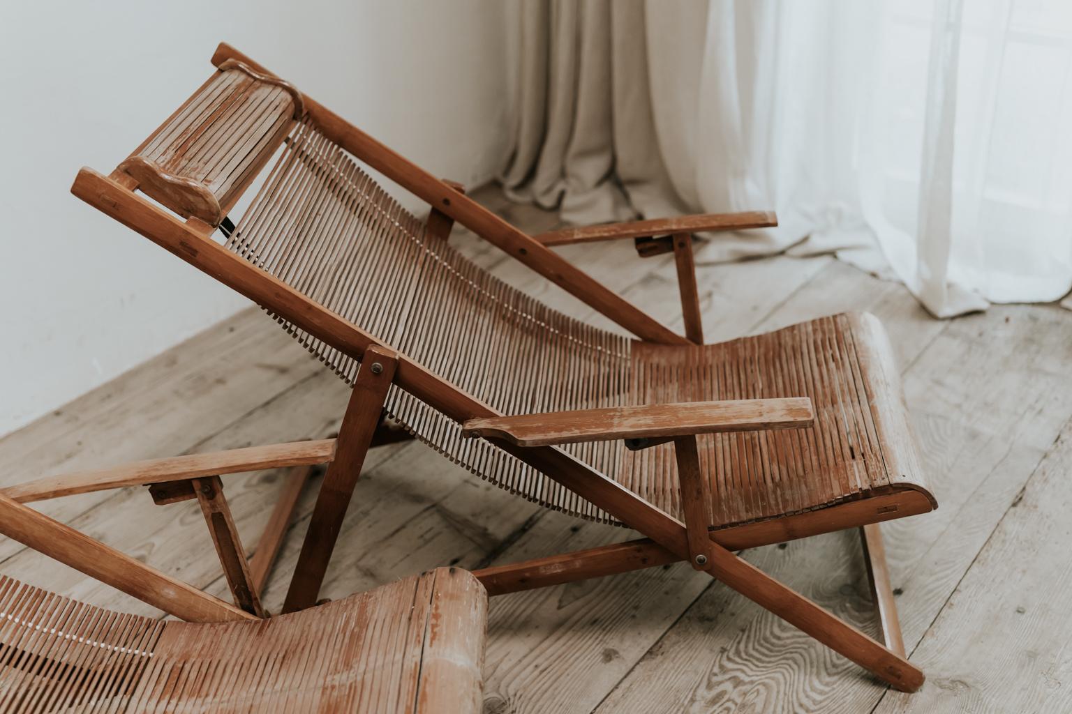 1930s Wooden Deckchairs  4