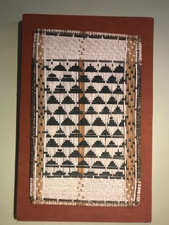 Panneau en fibre d'écorce tissée des années 1930