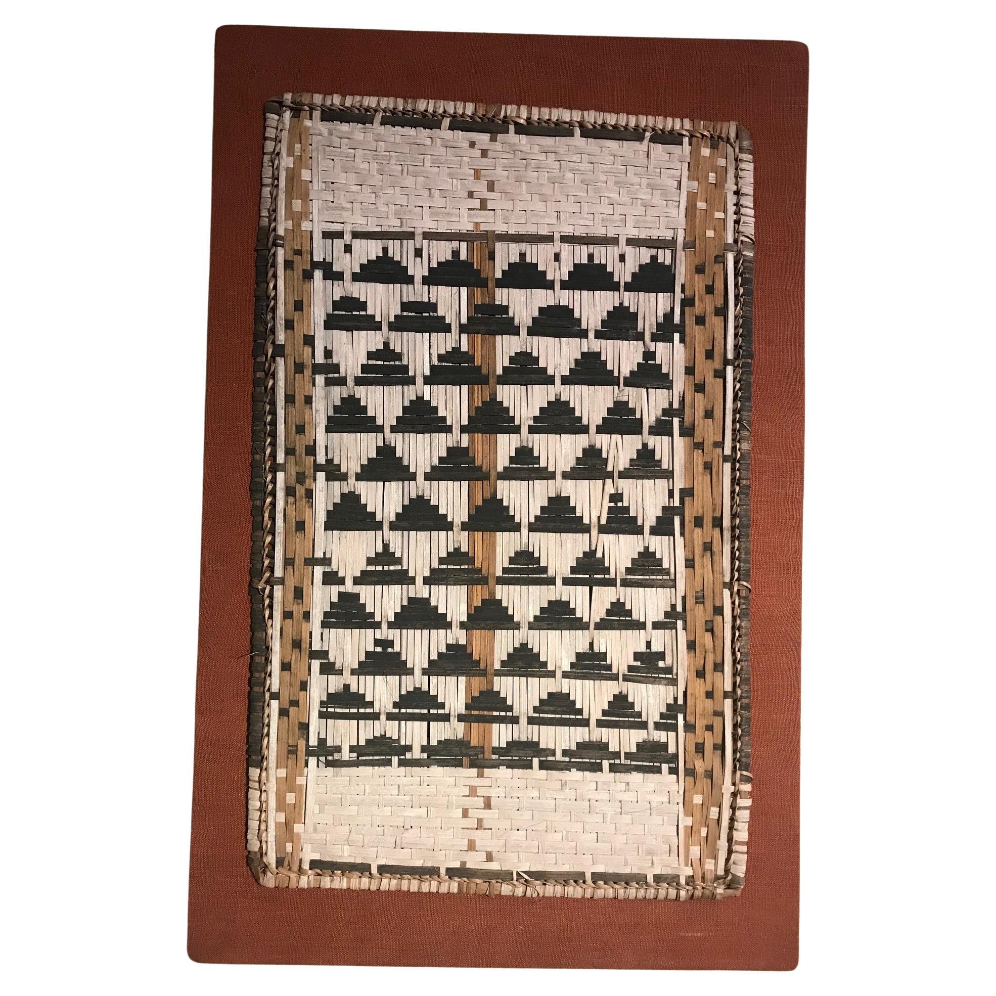 1930's Woven Bark Fibre Panel