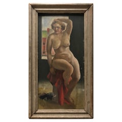 1930s WPA Period Portrait of a Nude Woman