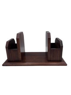 1930s WPA-Style Walnut Desk Organizer