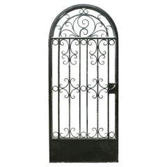 1930s Wrought Iron Arched Gate Door