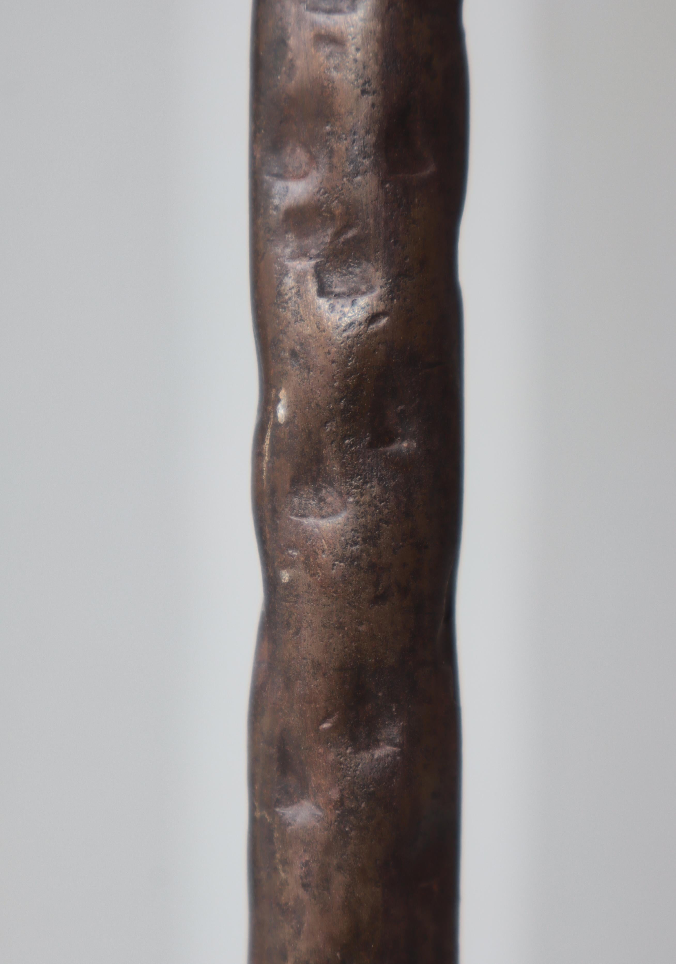 1930s Wrought Iron Candle Light Floor Lamp Handmade Romantic Modernism, Denmark For Sale 11