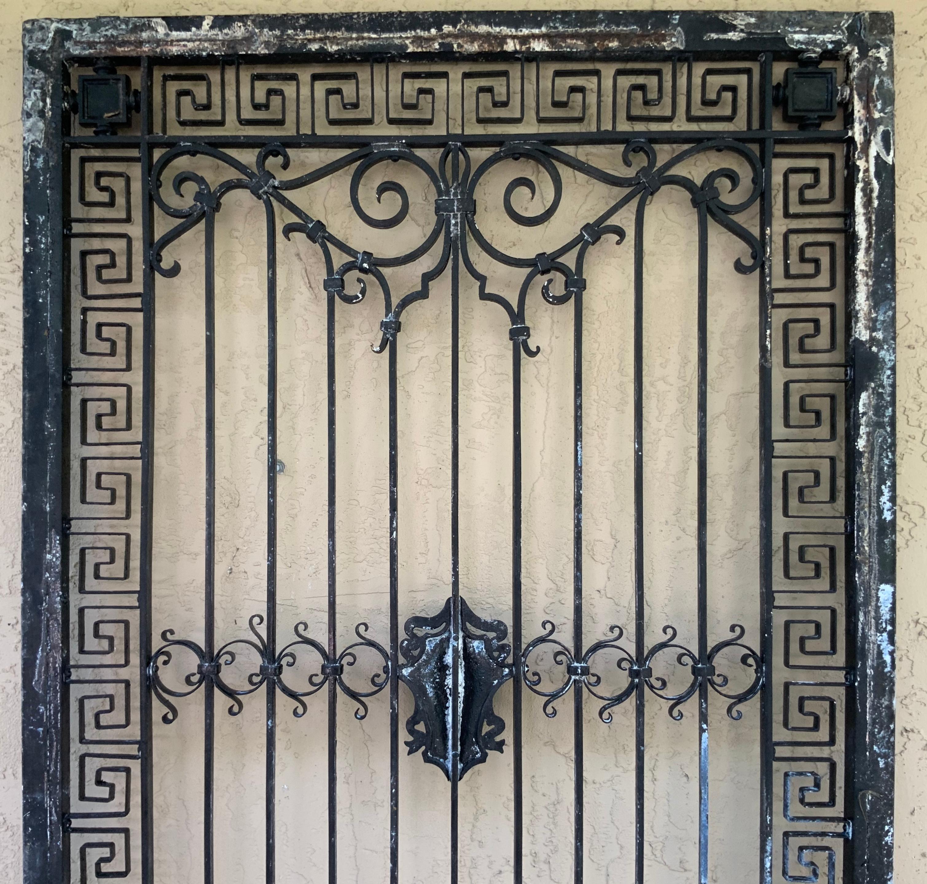 1930s Wrought Iron Gate or Door 7