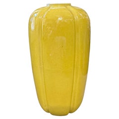 1930s Yellow Glazed Porcelain Chinese Vase