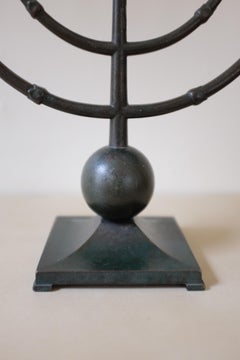 1930s Ystad Metall Bronze Candleholder
