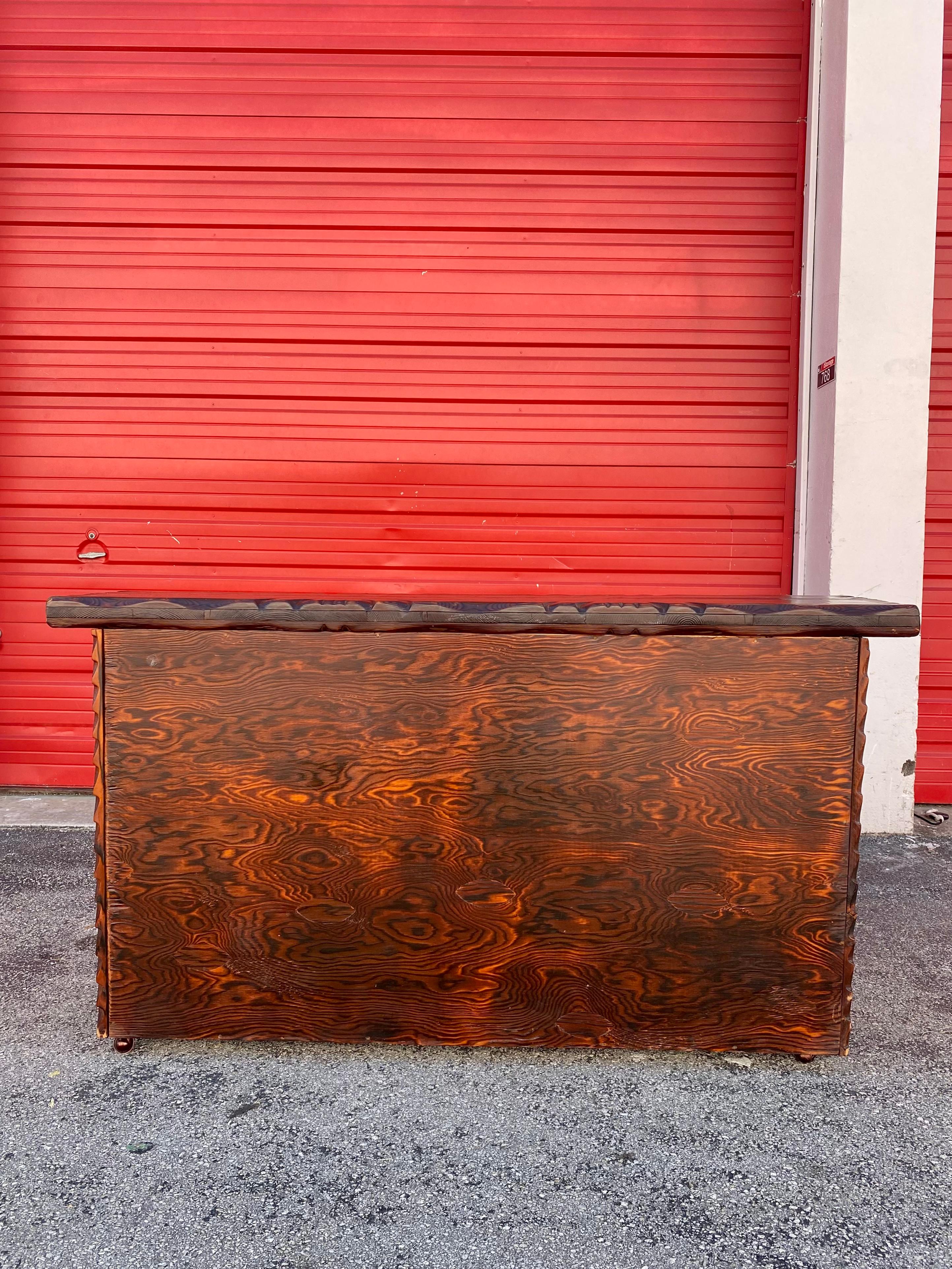 1930s Art Deco Brutalist Style Bar Sideboard Storage Cabinet  For Sale 5