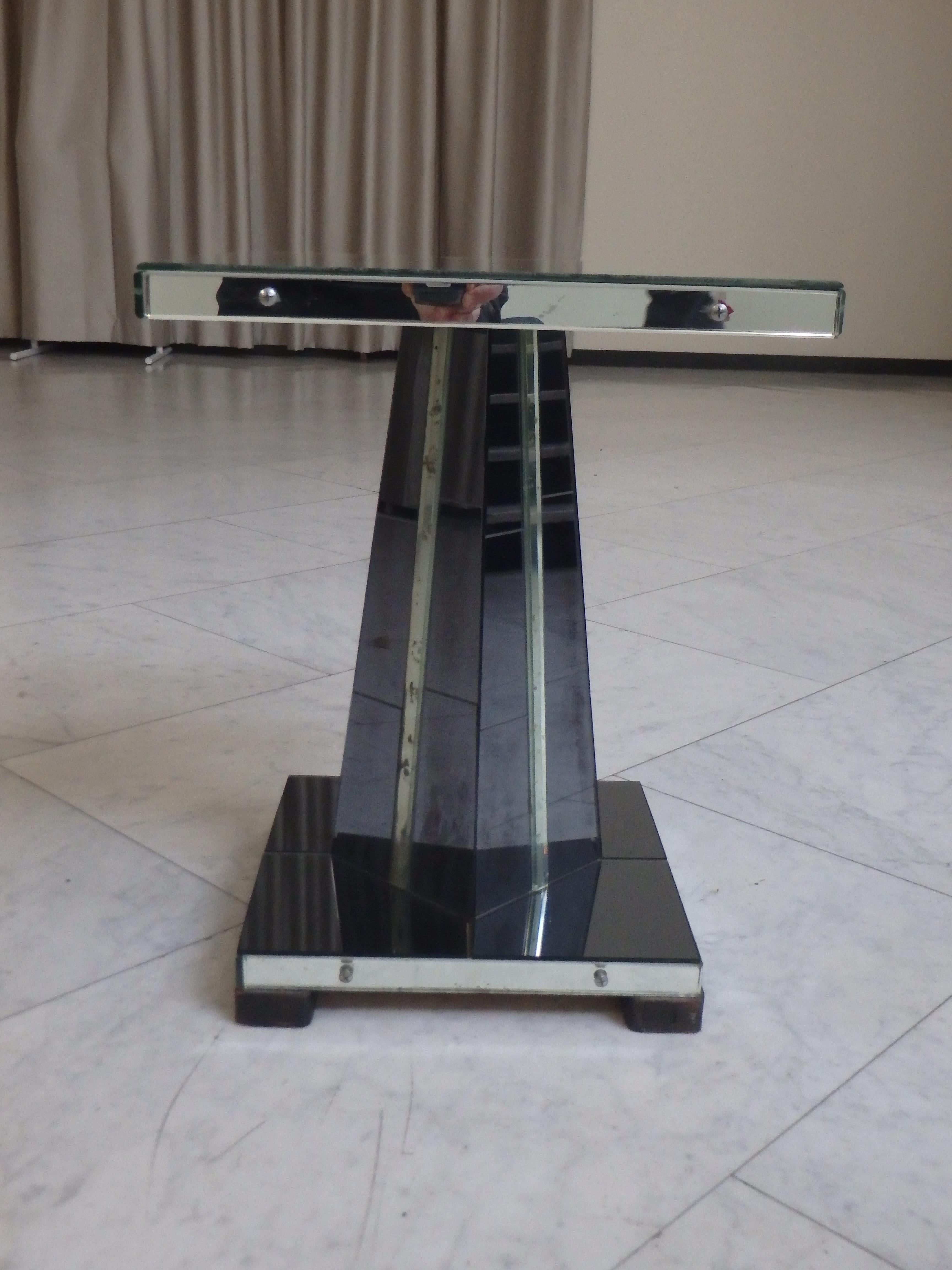 1930er Jahre Art Deco Mirror Beistelltisch im Angebot 3