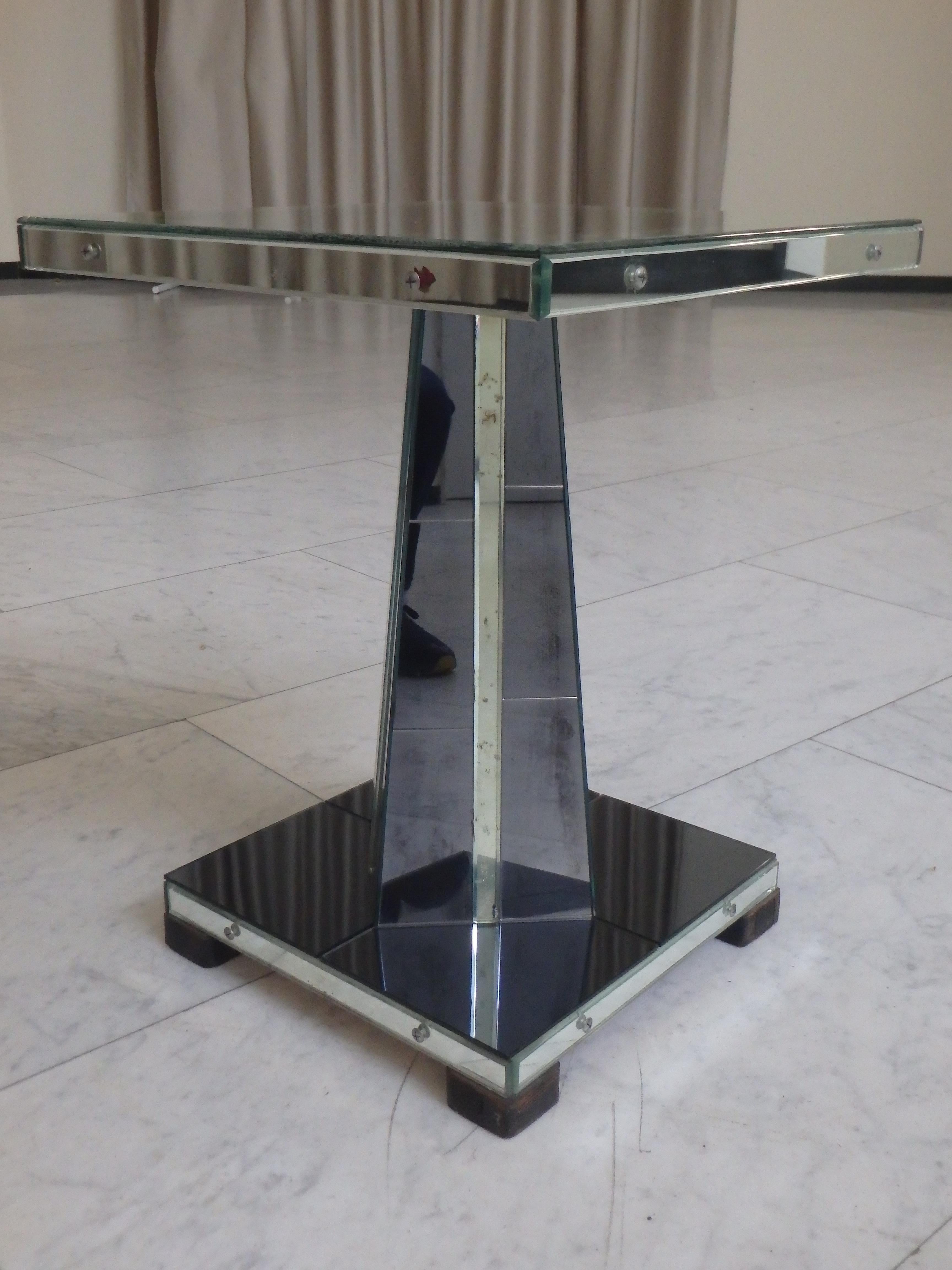 1930er Jahre Art Deco Mirror Beistelltisch im Angebot 5