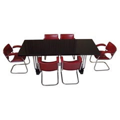 1930thies dinning room set from PEL by Serge Chermayeff table and 6 chairs