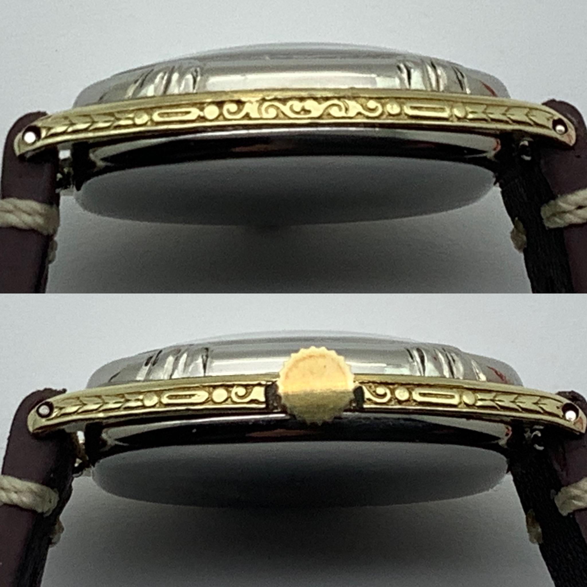 1931 Elgin Campus Modell 467. Weiß- und Grüngold gefüllt! Art Deco Schönheit im Angebot 2