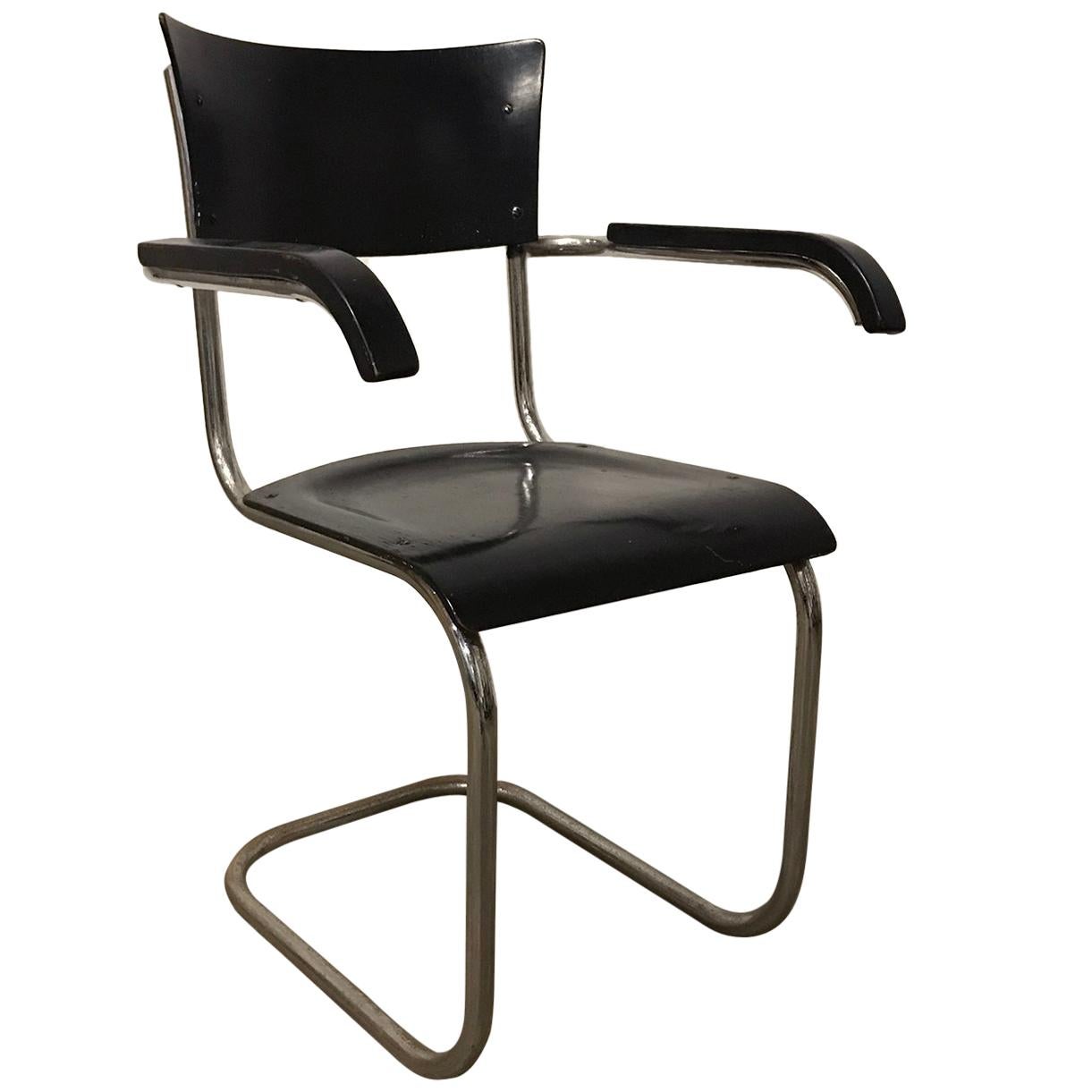 1931, Mart Stam per Thonet, legno nero S43F