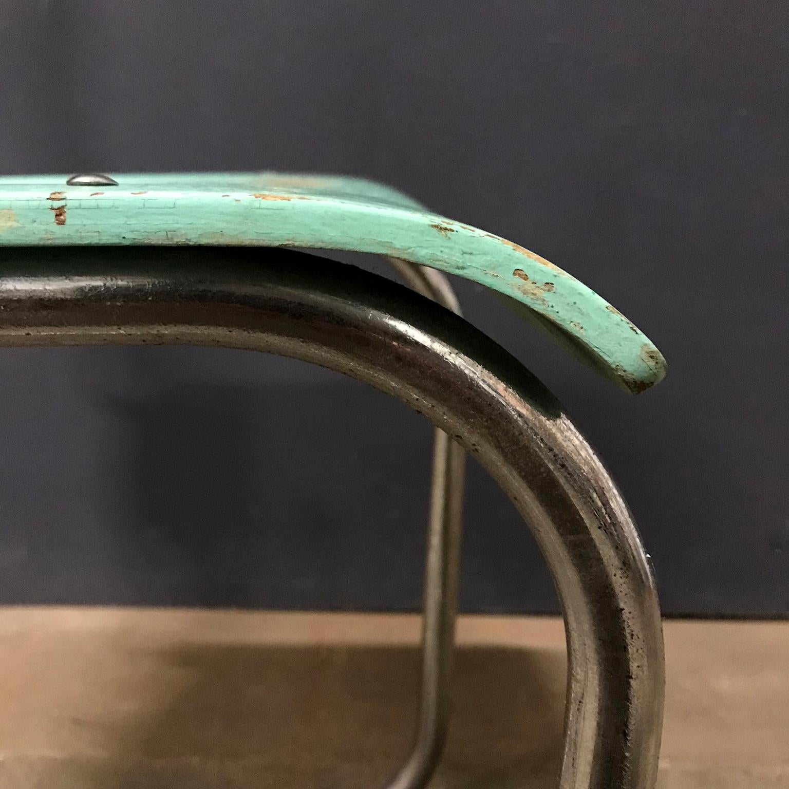 1931, Mart Stam for Thonet, Turquoise Wooden S43 For Sale 10