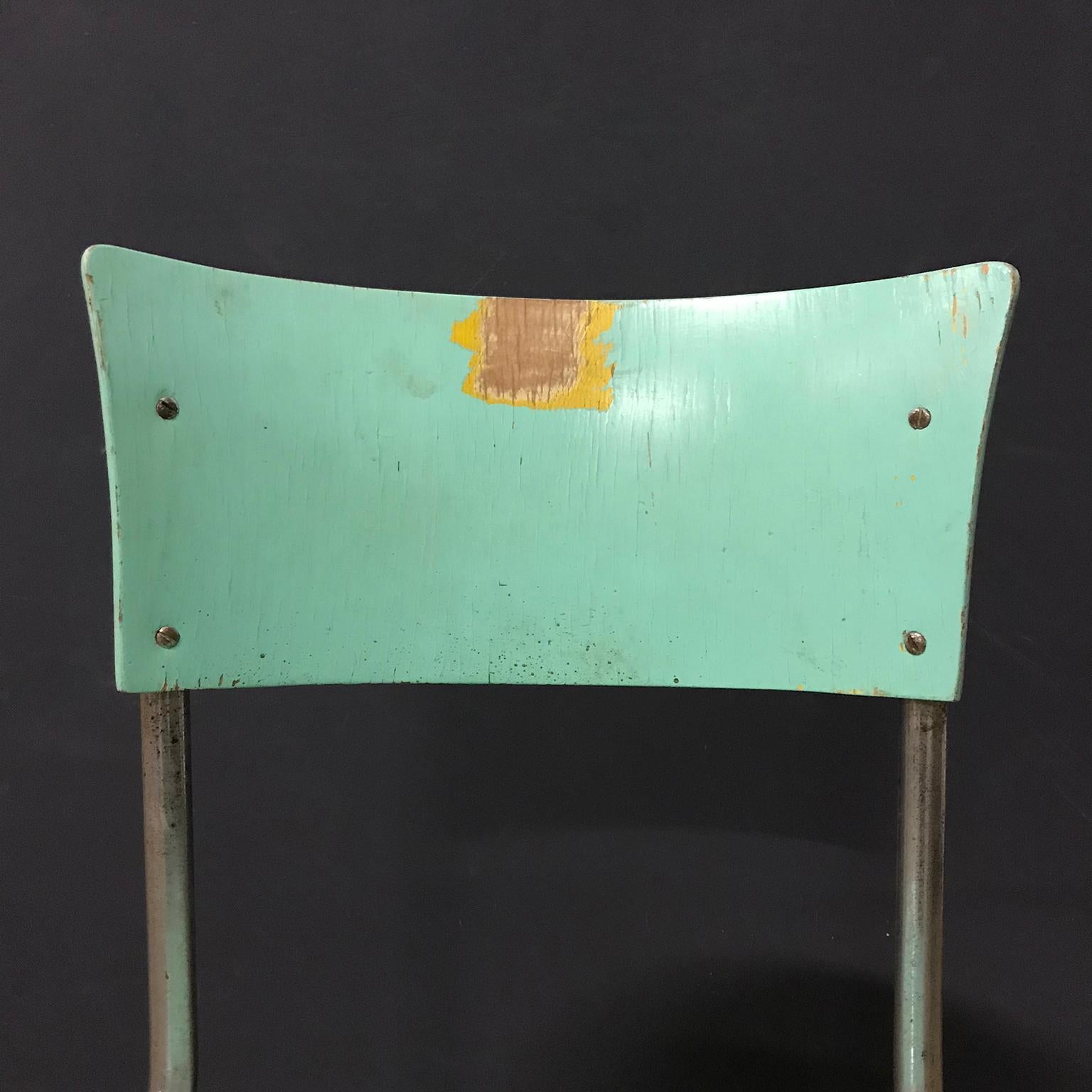 1931, Mart Stam für Thonet, Türkis-Holz S43 (Metall) im Angebot