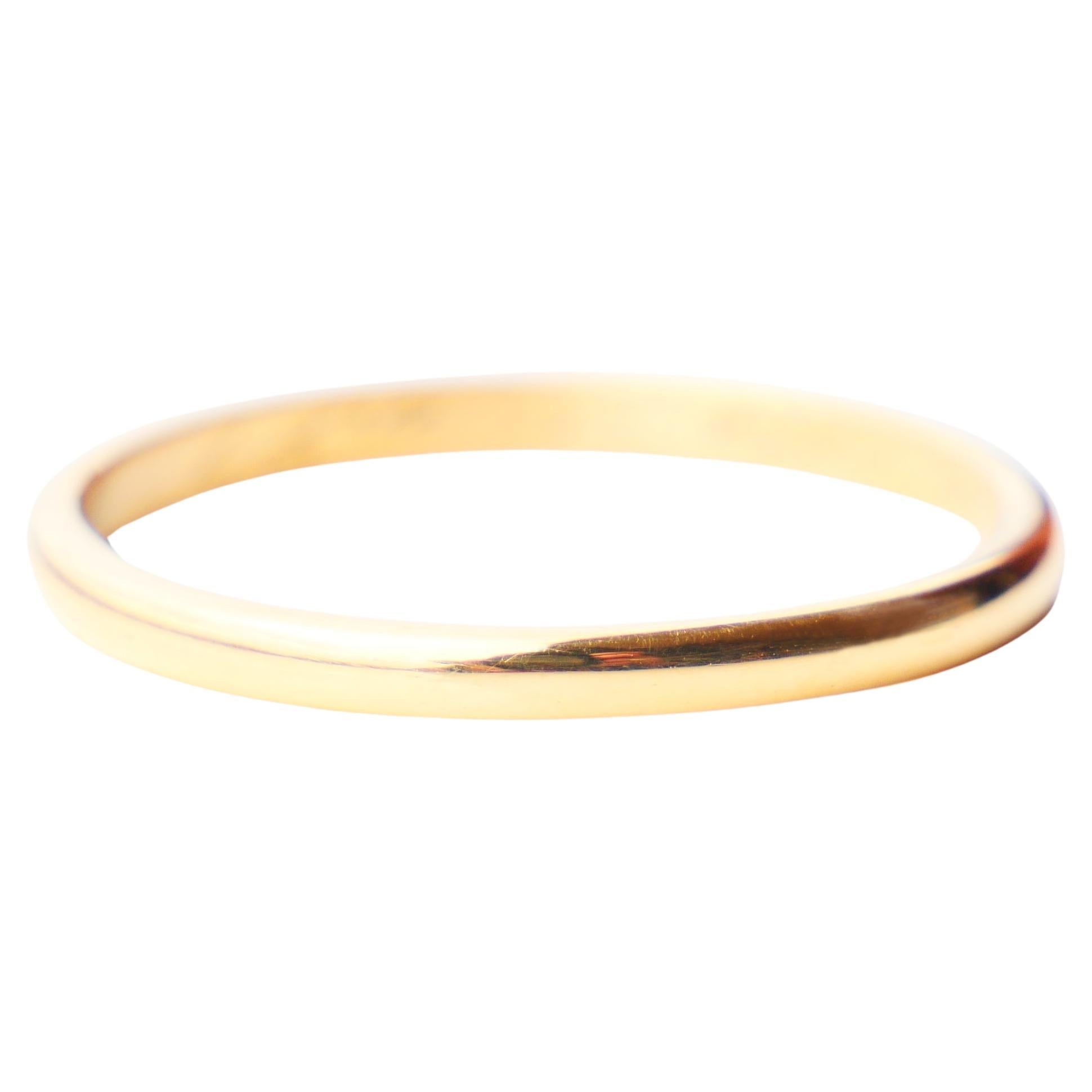 1931 Nordic Wedding Ring solid 23K Gold Ø US 11.5 / 4 gr For Sale