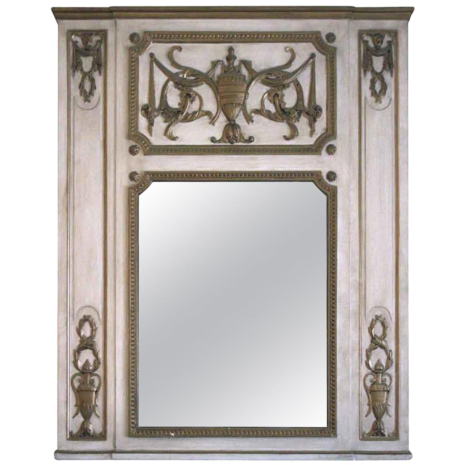 1931 NY Waldorf Astoria Hotel Urn Motif Carved Over Mantel Mirror from Room 1064