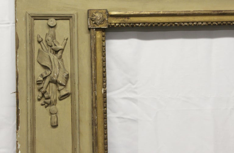 1931 NYC Waldorf Astoria Hotel Distressed Wooden French Over Mantel