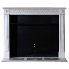 Used 1931 NYC Waldorf Astoria Hotel French White Marble Mantel