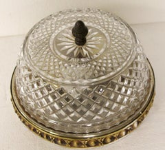 1931 NYC Waldorf Astoria Hotel Italian Flush Mount Crystal Light