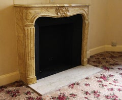 NYC Waldorf Astoria Hotel Limestone Mantel Louis XV Hand Carved