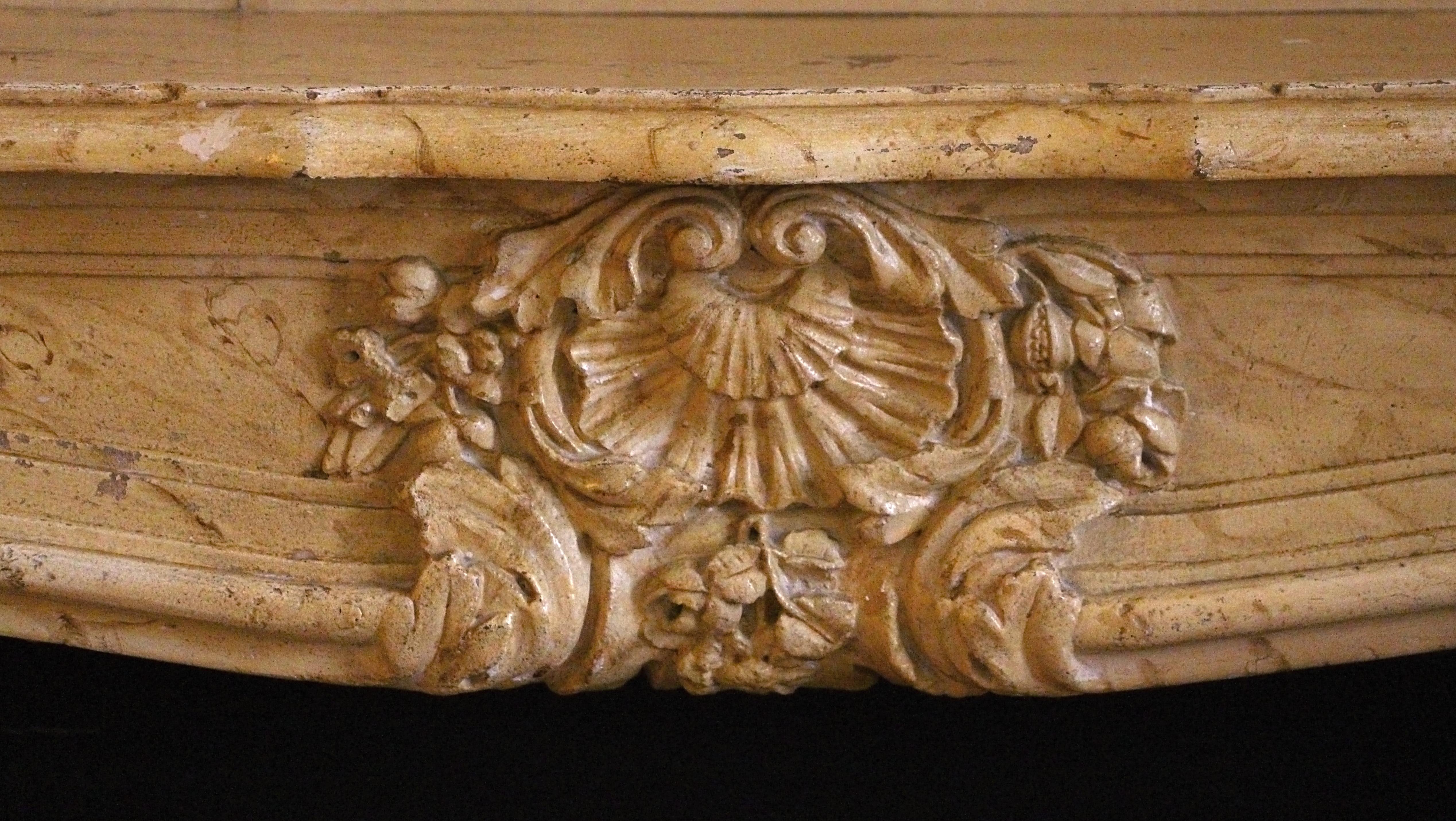 20th Century NYC Waldorf Astoria Hotel Limestone Mantel Louis XV Hand Carved  For Sale