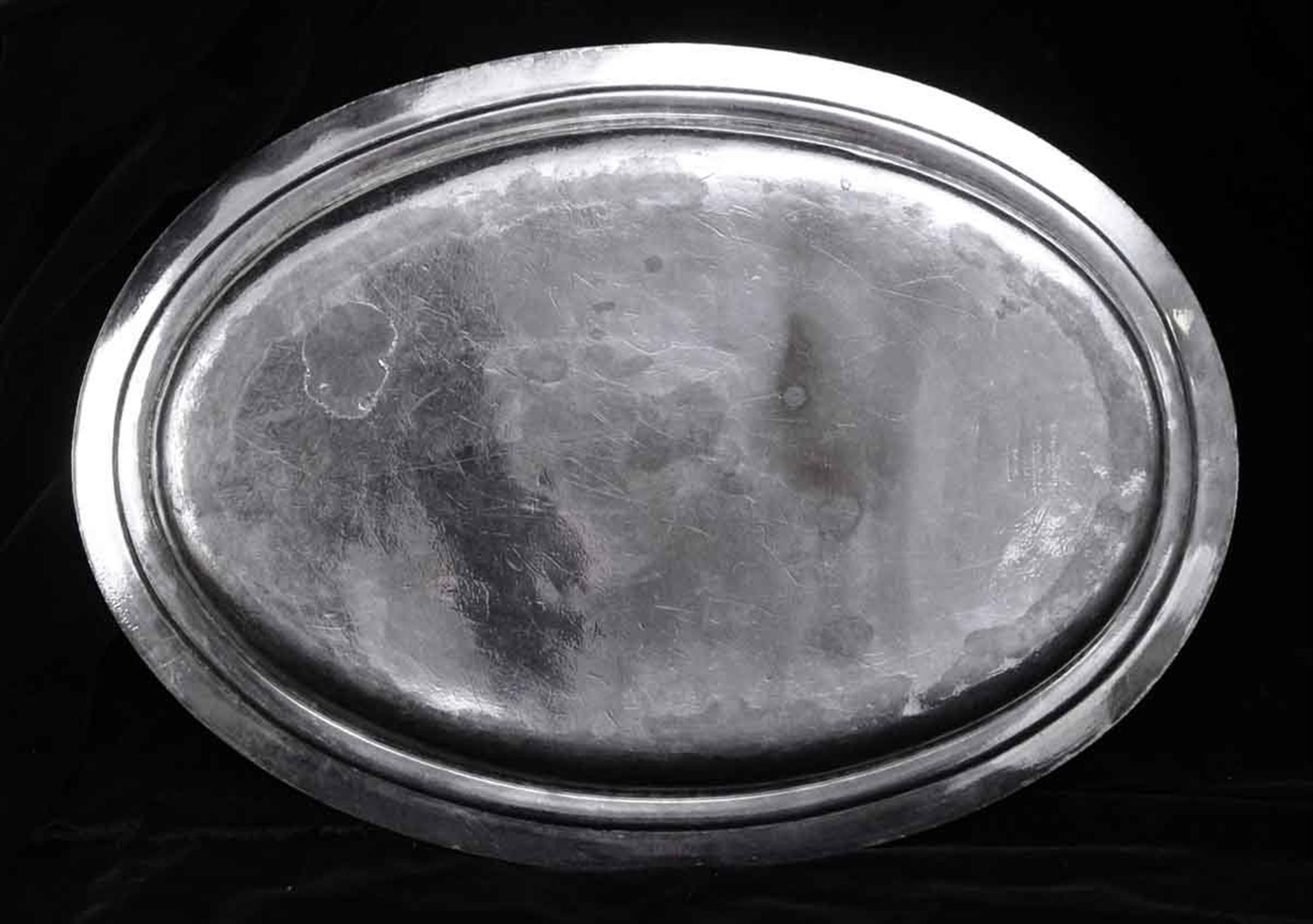 American  Waldorf Astoria Hotel Silver Plated Beass Serving Tray For Sale