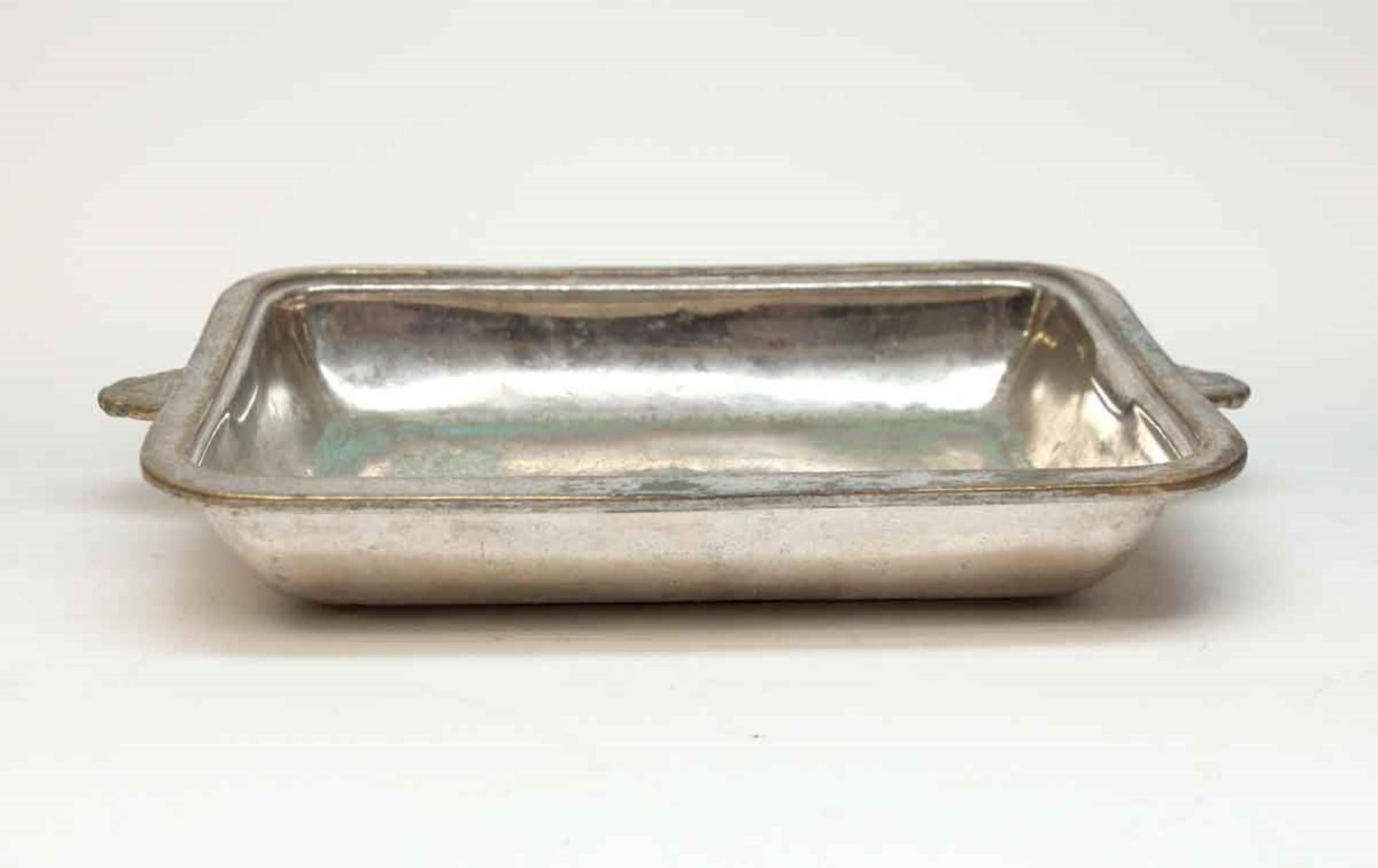 Silver plated brass shallow dish with the original 1931 Waldorf Astoria emblem engraved on the bottom of most. Waldorf Astoria authenticity card included with your purchase. Small quantity available at time of posting. Priced each. Please inquire.