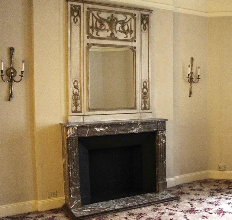1931 Nyc Waldorf Astoria Hotel Urn Motif Carved Wooden Over Mantel
