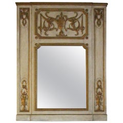 1931 NYC Waldorf Astoria Hotel Urn Motif Carved Wooden Over Mantel Mirror