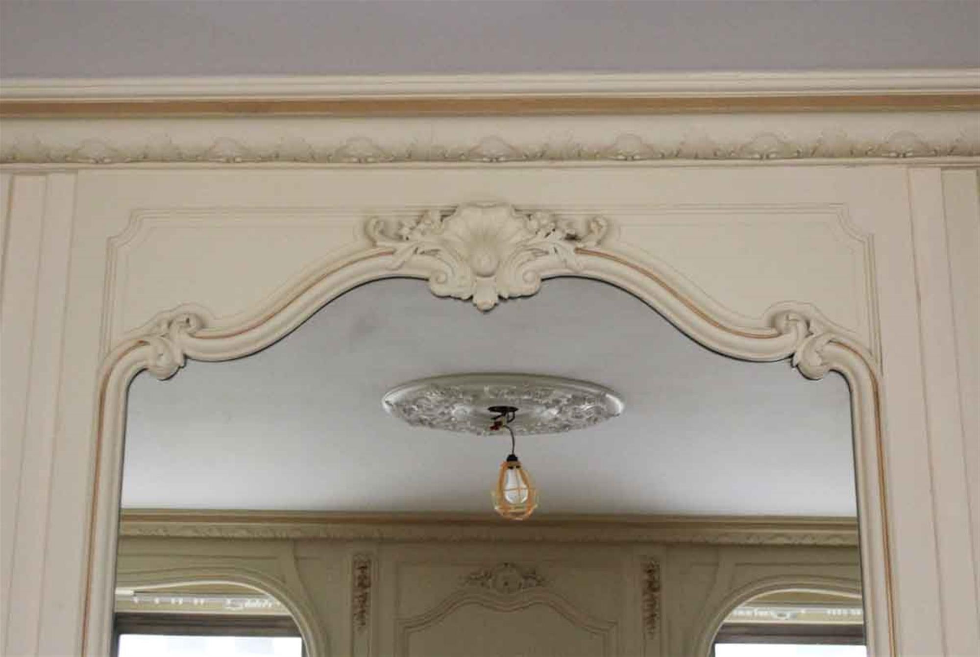 1931 Nyc Waldorf Astoria Hotel White Wood Decorative Over Mantel