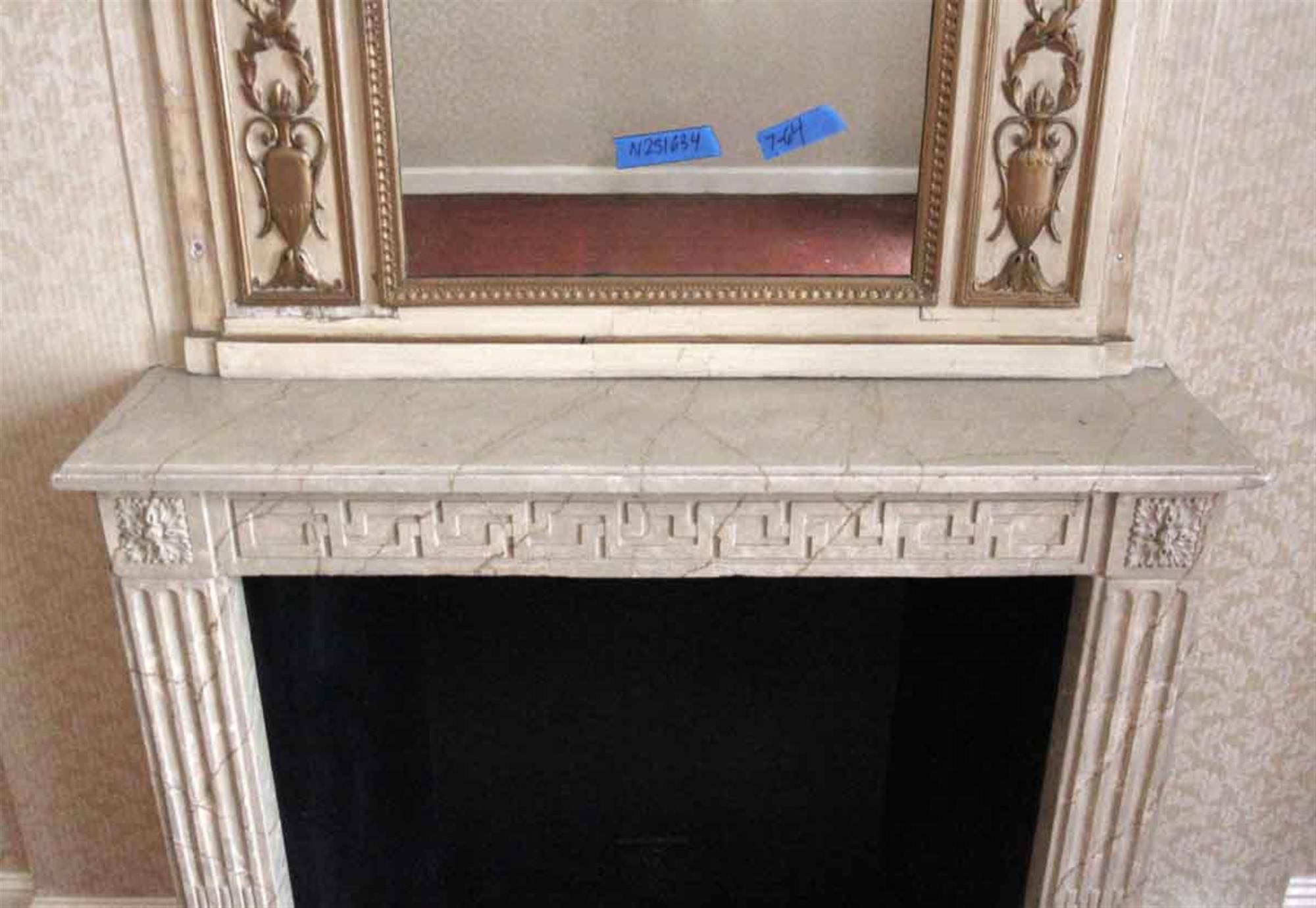 gold mantel mirror