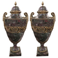 Used 1931 NYC Waldorf Hotel Pair of Urns from the Conrad Suite