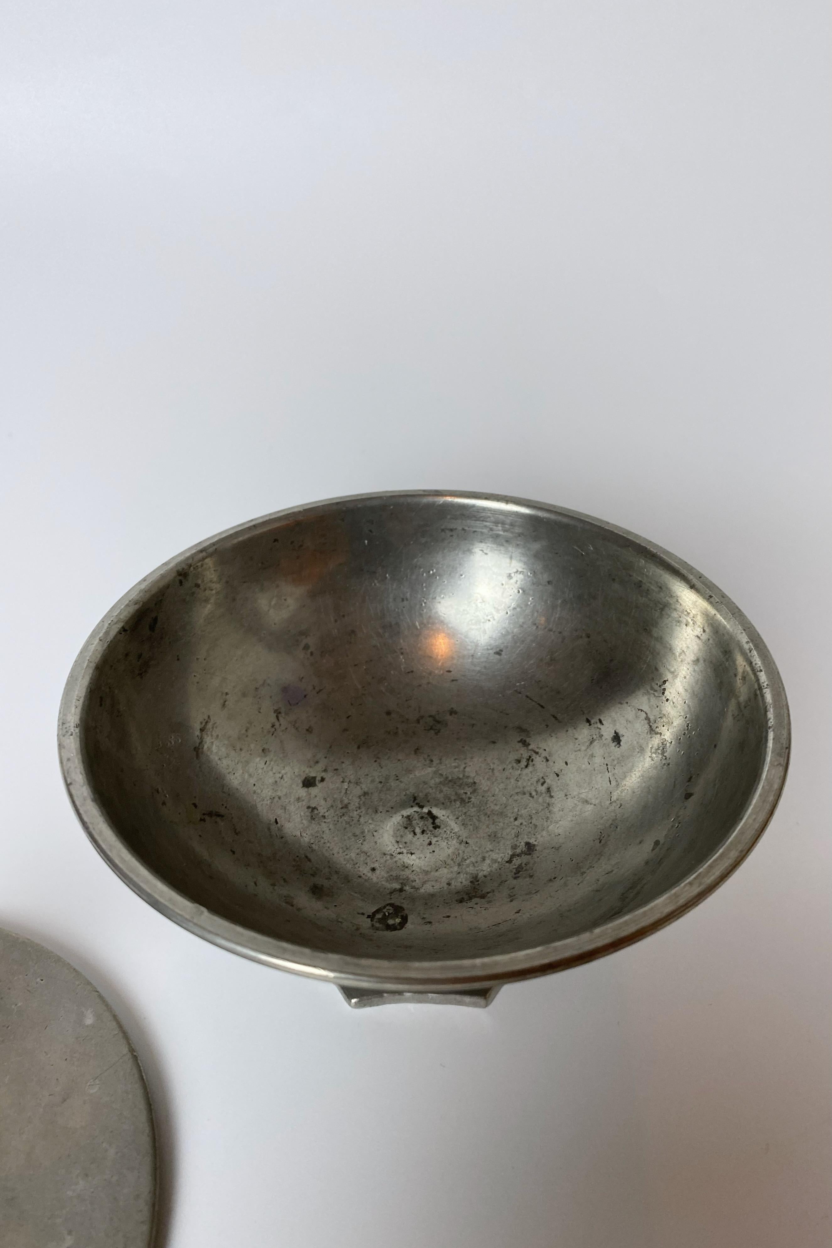 1931 Pewter Bowl by GAB Svenskt Tenn In Good Condition In Brooklyn, NY