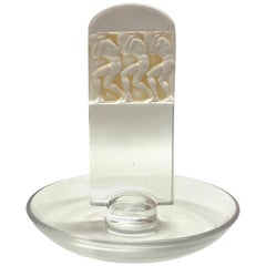 1931 Rene Lalique Athlètes Astray Pintray Glass Sepia Patina, Men