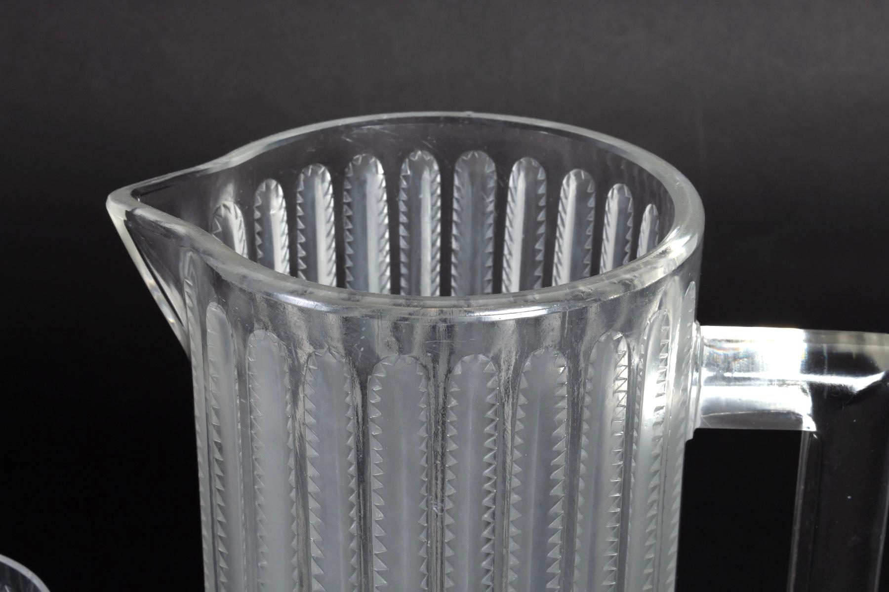 pitcher and glass set with tray