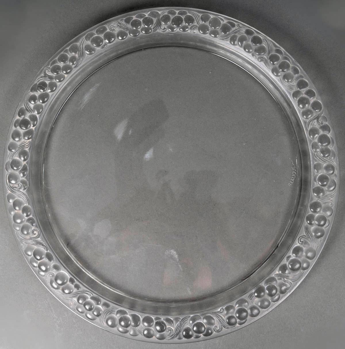 Art Déco 1931 Rene His Lalique: set di 6 bicchieri, vassoio e decanter in vendita