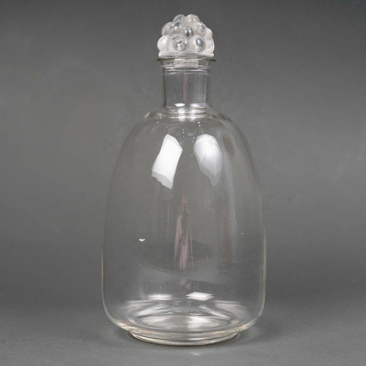 Vetro 1931 Rene His Lalique: set di 6 bicchieri, vassoio e decanter in vendita